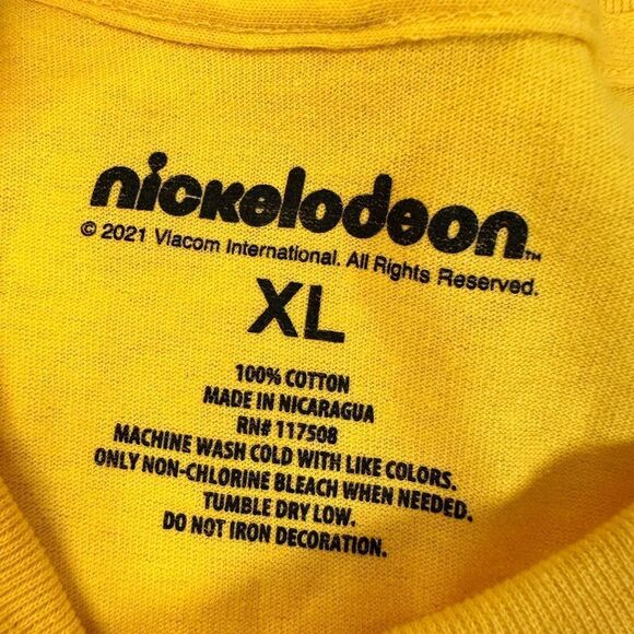 NWOT Nickelodeon Unisex Rugrats 90s TV Yellow Short Sleeve Graphic Tee Shirt- XL - Picture 3 of 4